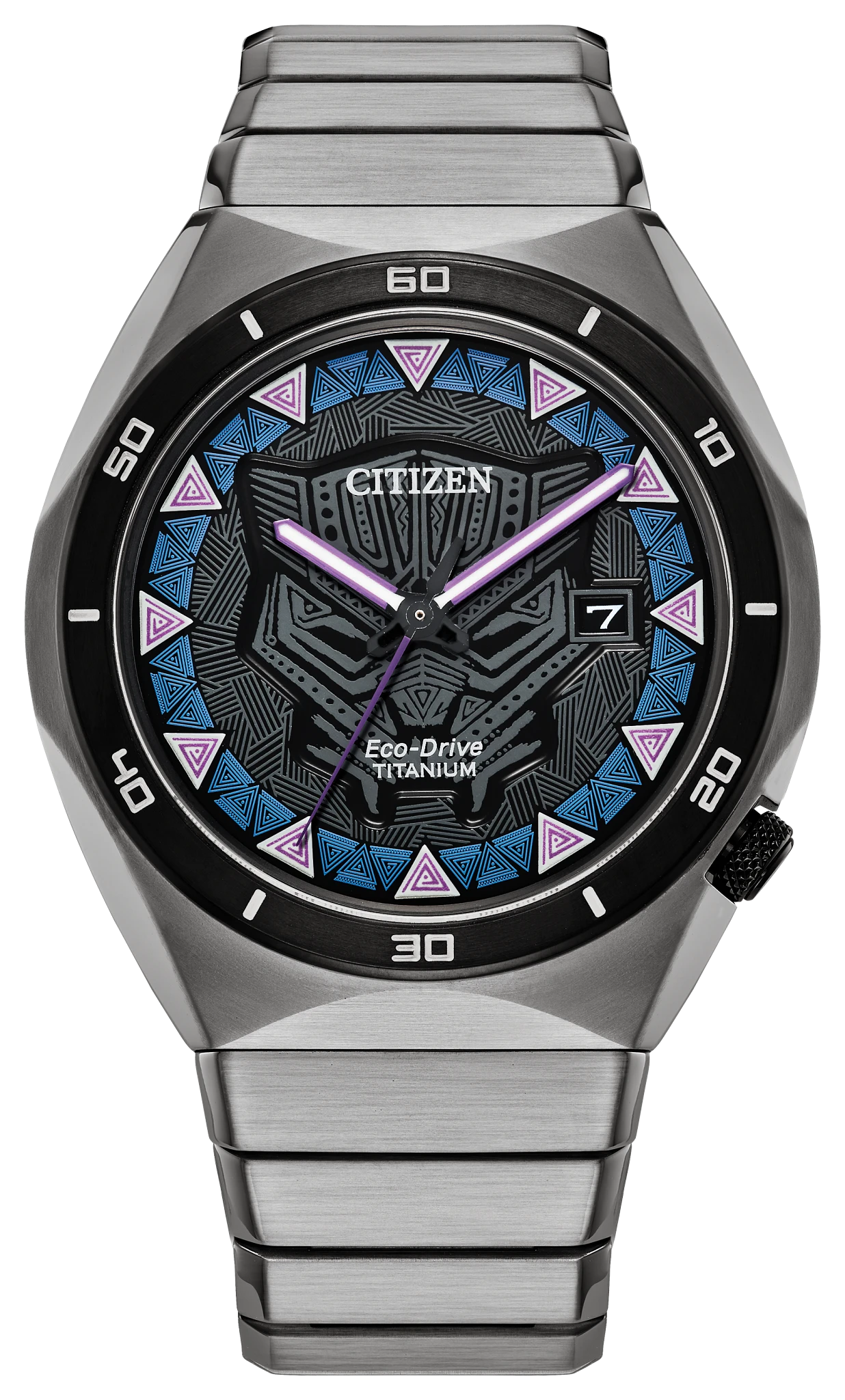 Black Panther Black Dial Super Titanium Bracelet AW1668-50W | CITIZEN